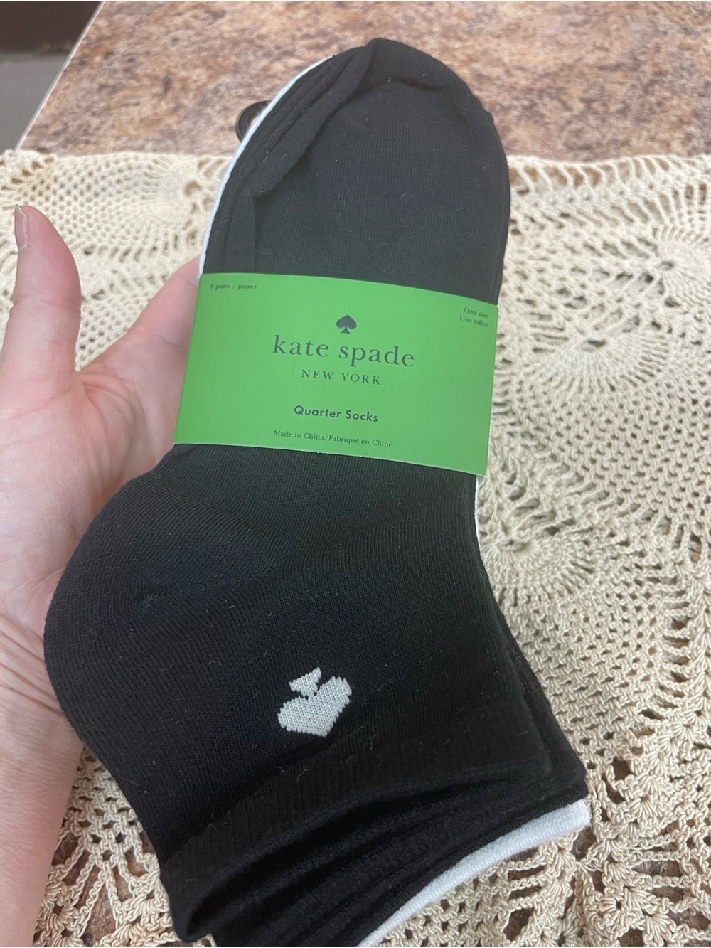 kate spade socks 6 pairs